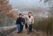 김동근 의정부시장, '장암숲 늘품길' 조성 현장 점검