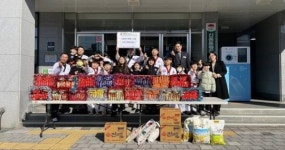 김제 화랑태권도, 신풍동에 사랑의 라면 전달