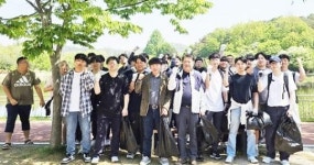 한국폴리텍V대학 광주캠퍼스 전기과, 중외공원서 쓰레기 줍기 봉사활동 펼쳐