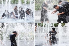 [위키 포토]“여기가 바로 피서지!”~광주 어린이공원에 웃음꽃