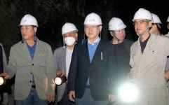 [위키 포토]김영록 전남도지사, 장성 고려시멘트 건동광산 현장 방문