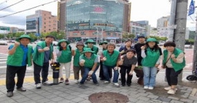 대구 북구 태전2동 새마을협의회·부녀회, 가을꽃 식재