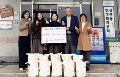 ㈜다산조경·제이에스㈜, 나주시 성북동에 설맞이 ‘사랑의 백미’ 기탁