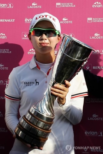 19세 김효주 우승, LPGA 에비앙 챔피언십 우승