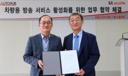 KT스카이라이프, 자동차 매매업체 오토허브와 손잡고 SLT 민다