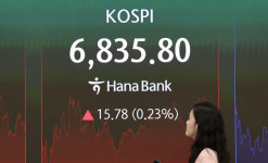 오늘도 전약후강 코스피, '삼전닉스' 자사주 매입 6800선 사수