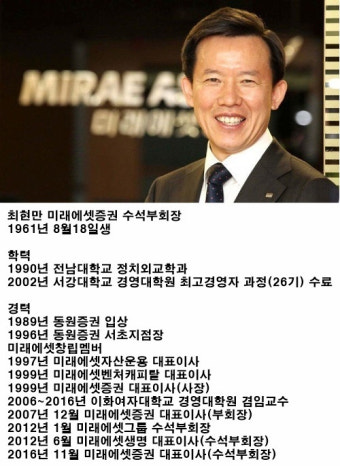 [CEO FILE] ‘해결사’ 최현만 미래에셋증권 수석부회장, 글로벌 IB 꿈꾼다