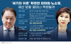 최태원·노소영, ‘재산 분할’ 오늘 최종 결판 나나…‘고공행진’ SK 주가가 변수, “조 단위 넘나”