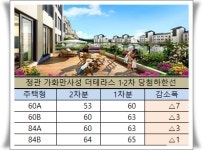 고분양가 논란 가화만사성 더테라스 2차 당첨 커트라인 최고 7점 ↓