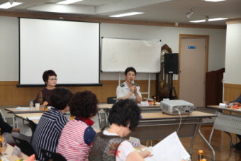 대구동부경찰서장, 교통사고 예방 찾아가는 치안설명회