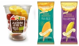 서울 논현·마포·용산 등 독신상권 편의점, 소용량 과일 판매 쑥