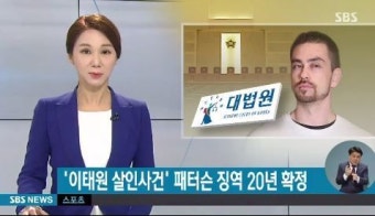 '이태원 살인사건' 패터슨 징역 20년 확정, 누리꾼들 반응 