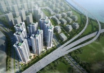 [힐스테이트 송도 더테라스-입지] 호수조망 가능한 미래 역세권