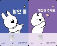 KB국민카드, ‘오버액션 노리 체크카드’ 출시