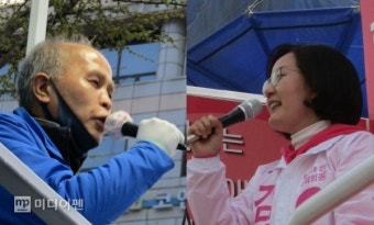 [유세현장을 가다⑥고양정]이용우vs김현아, '부동산·일자리 민심잡기'