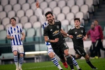 맨유, 레알 소시에다드 4-0 완파…브루노 2골 활약 [유로파리그]