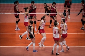 한국 여자배구, 처음 세트 따냈지만…튀르키예에 1-3 역전패 '8연패'
