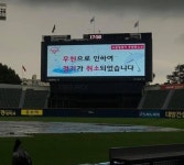 프로야구 잠실(KIA-LG), 인천(키움-SSG), 수원(삼성-KT) 경기 우천 취소