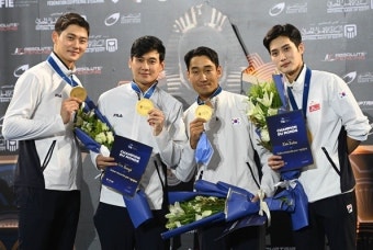 펜싱 세계선수권 남자 사브르 단체전 4연패-여자 에페 단체전 첫 금메달 '동반 쾌거'