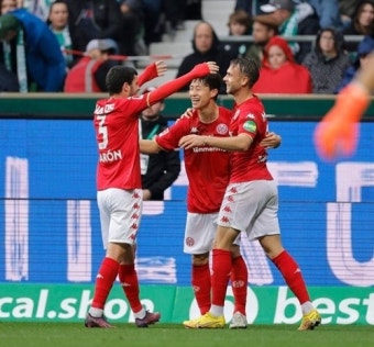 '이재성 2호골' 마인츠, 브레멘 2-0 꺾고 4경기 무승 탈출