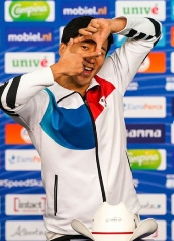 김준호, 월드컵 500m 3년만에 '금메달'…김민선과 함께 남녀 500m 한국 석권