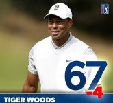 타이거 우즈, 3R 공동 26위 점프…욘 람 선두, 임성재·김주형 공동 45위
