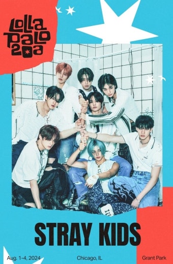 스트레이 키즈, 8월 美 '롤라팔루자 시카고' 헤드라이너 출격
