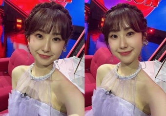[MP그램] 전유진, '한일톱텐쇼' 비하인드컷도 자체 발광