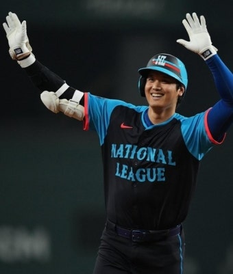 오타니, 올스타전서 스리런 홈런 쾅! MLB 올스타전 4번째 출전서 첫 대포