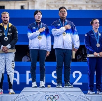 [파리올림픽] '양궁 각 3관왕' 김우진-임시현, 대한민국 선수단 남녀 MVP 선정