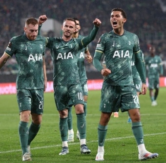 '손흥민 빠진' 토트넘, 페렌츠바로시 2-1 꺾고 유로파리그 2연승…사르·존슨 골
