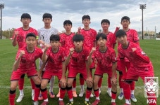 한국 남자 U-13 축구대표팀, 2025 한일교류전 2경기 모두 무승부