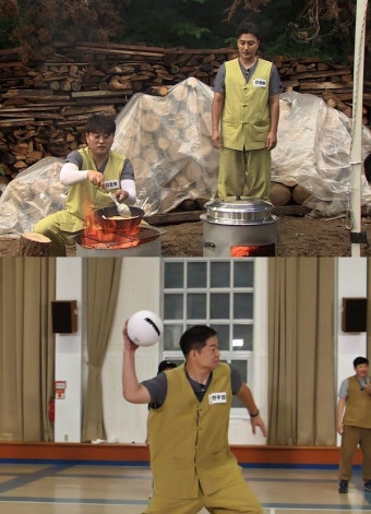 '위대한 배태랑' 안정환도 긴장하게 한 김호중의 족구 실력은? 현주엽, '피구왕 통키'