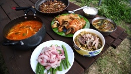 최불암 한국인의 밥상 강변 별미 #얼갈이돼지국밥 #피라미푸럭탕 #동자개(빠가사리)김치찜 #닭불고기 #털랭이매운탕 #메기곰국