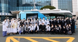부산성모병원, 찾아가는 건강 의료서비스 의료버스 축복식 개최 