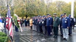 향군 미국 방문단, 한국전 참전기념비 참배