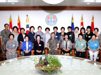 전몰군경미망인회, 육군1야전군사령부 방문