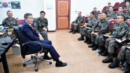 정경두 국방부 장관 육군훈련소 방문