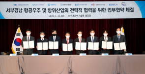 기품원, 8개 기관과 경남 항공우주·방위산업 육성 협약