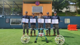 육군2군단 드론 지도교관 5명 ‘최상위 자격증’ 땄다
