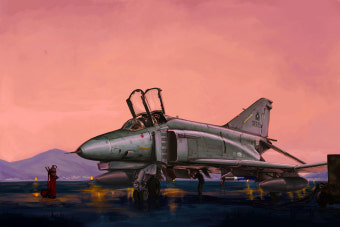 그림으로 살아난 F-4E 팬텀 전투기 영원히 기억되길...