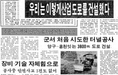 도로 건설·터널 개통…군, 산업화 기틀 마련하다