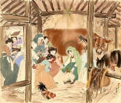 김기창 화백 전시 ‘예수와 귀먹은 양’전