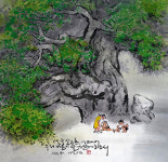 ‘명상그림전-해뜨면 노래하고 비오면 듣지요’ 여는 하삼두 화백