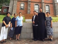 성심수녀회, 용산신학교 사제 3인 기념비 제막식