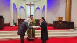 제주교구 신제주본당, 동티모르 선교지에 후원 성금 전달