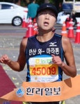 풀 코스 여 1위 황순옥 결승선 들어올때 쾌감 잊을 수 없어