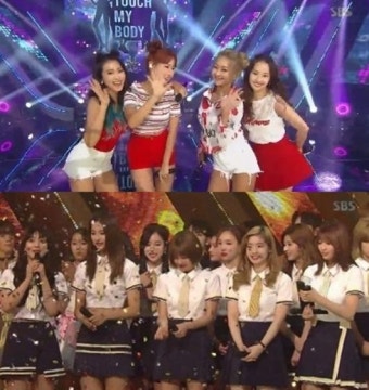 씨스타, '인기가요'서 트와이스 소감 등장 