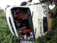 제주 평화로서 관광버스 전도… 19명 부상