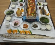 제주도 서귀포 중문 맛집 기원뚝배기, 약초숙성 양념의 제주 통갈치조림에 옥돔구이, 성게국 무료